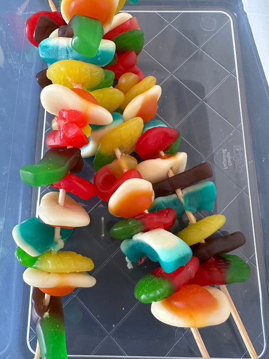 Brochettes de bonbons halal